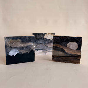 Mixed Media Moon Collage