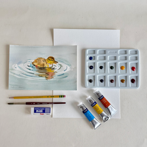 Watercolor Duckling