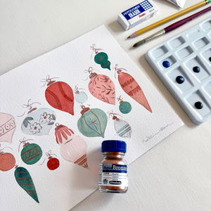 Watercolor Ornaments