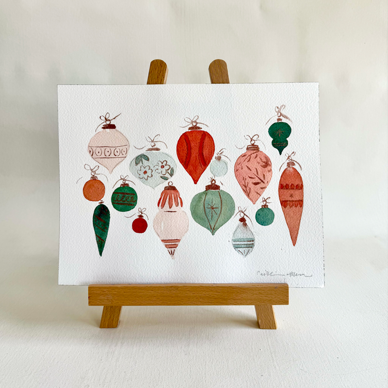 Watercolor Ornaments