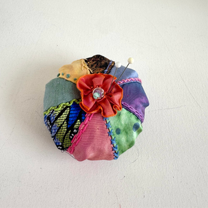 Pieced Embroidery Pincushion Workshop