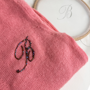 Beaded Monogram Embroidery