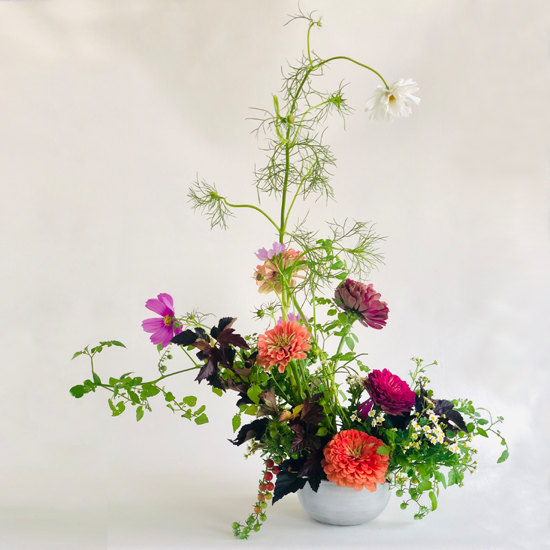 Flower Arranging: Garden Centerpiece