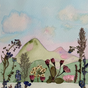 Fun with Flowers Mountain Scene
