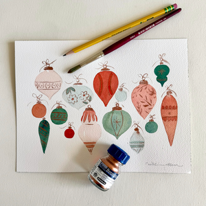 Watercolor Ornaments
