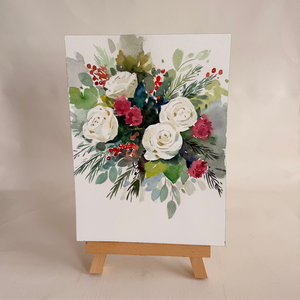 Immersive Watercolor Holiday Arrangement