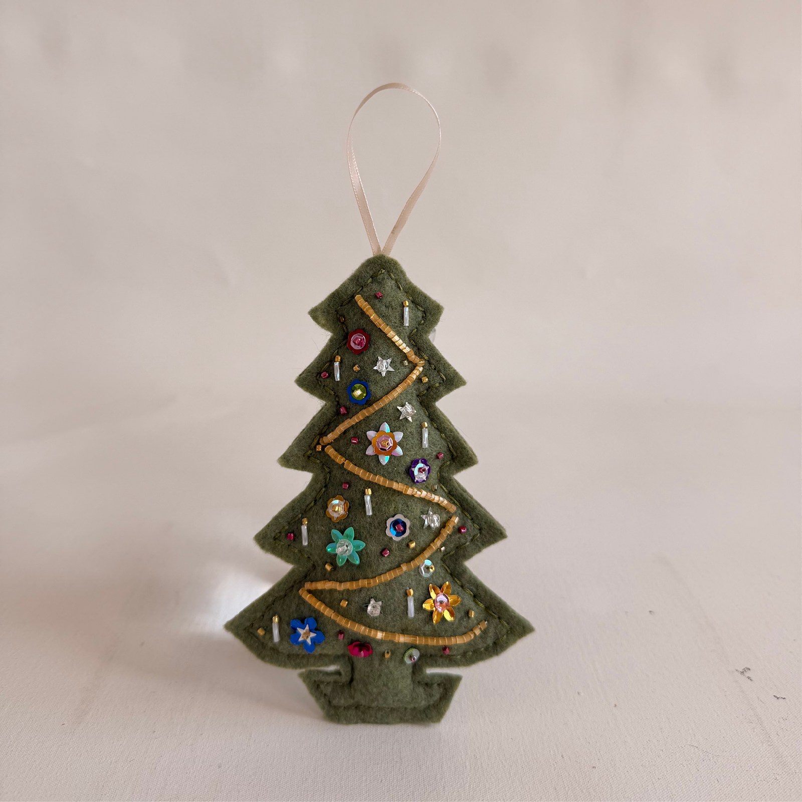 Beaded Embroidery Ornament