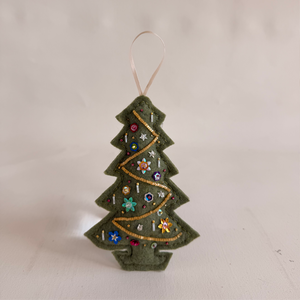 Beaded Embroidery Ornament