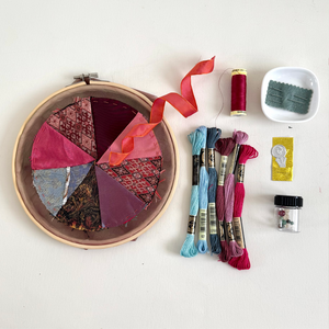 Pieced Embroidery Pincushion Workshop