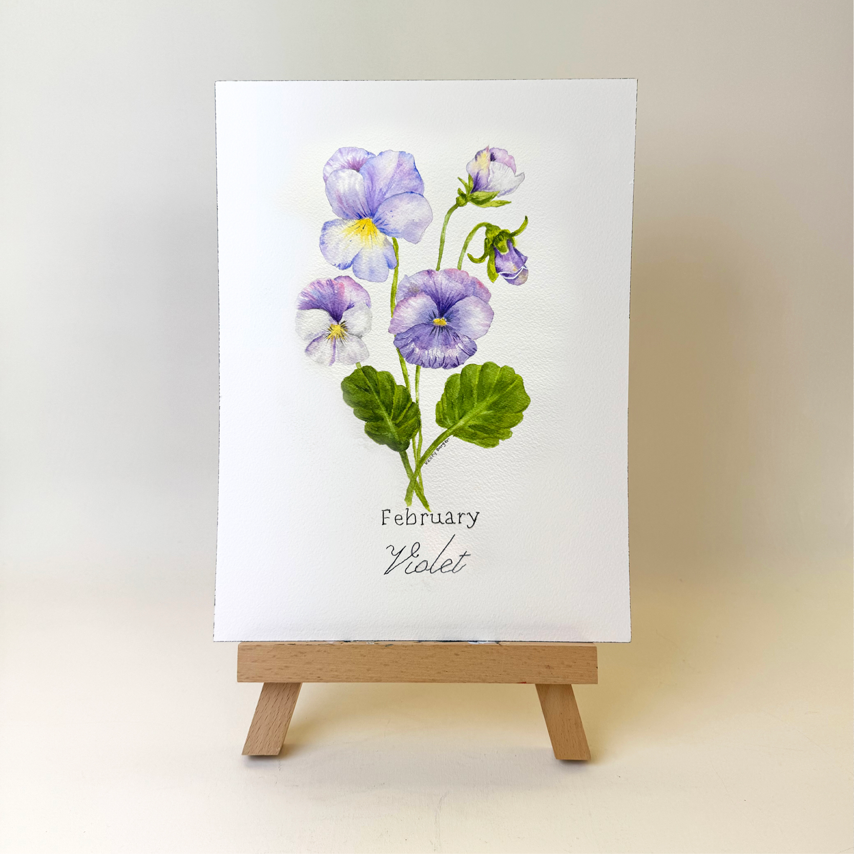 Watercolor Violets