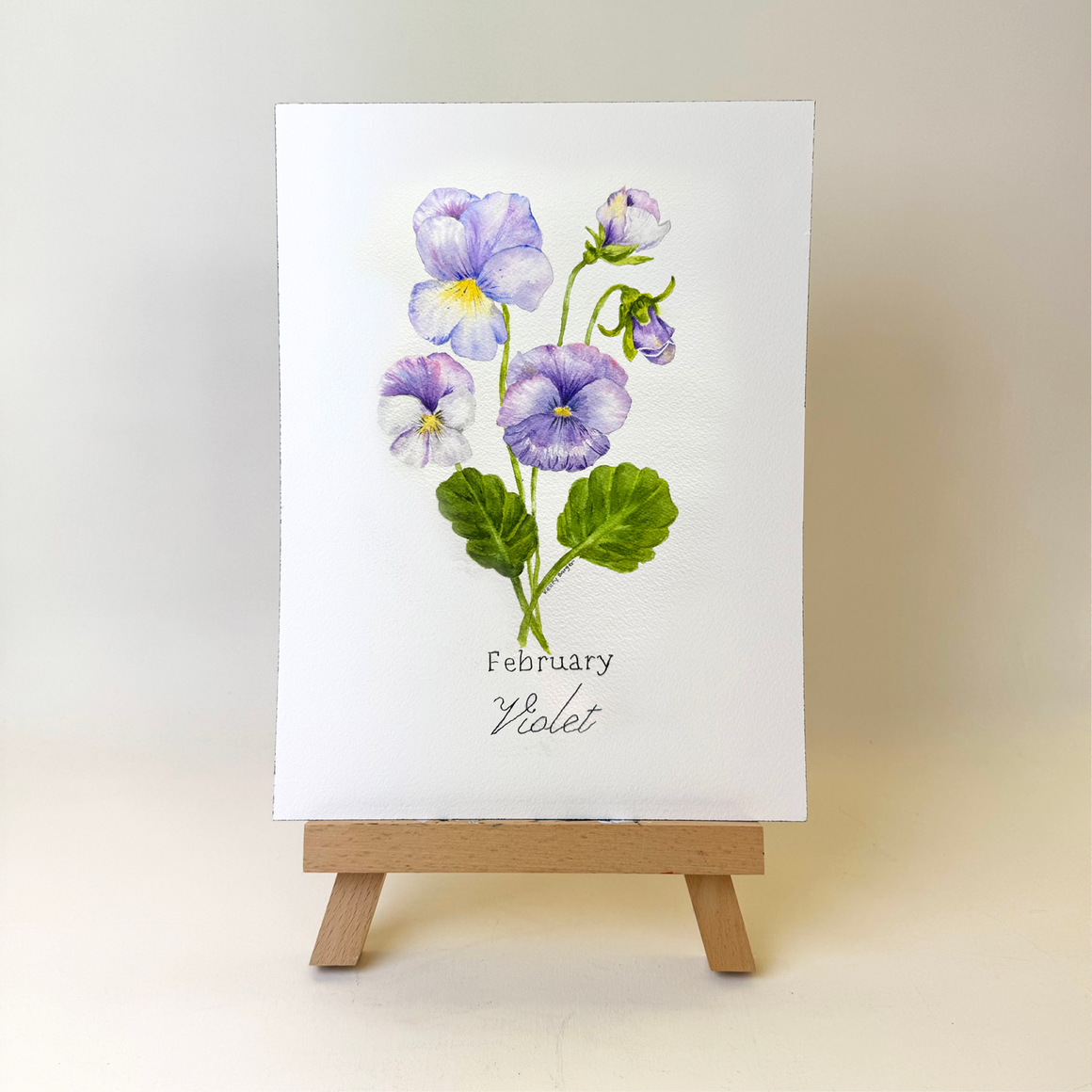 Watercolor Violets