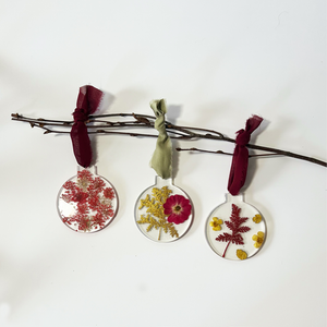 Fun with Flowers Resin Ornaments