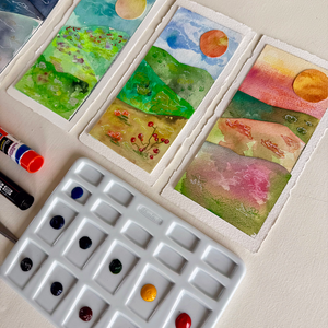 Watercolor Seasons Collage