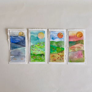 Watercolor Seasons Collage