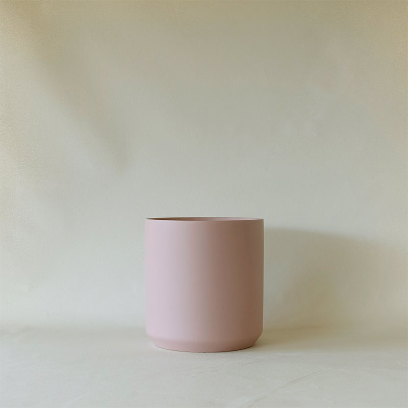 Royal Arden Ceramic Sanitary Corner Pot - Pink With Rose Pattern (5.1x5.1x8.5 Inches)