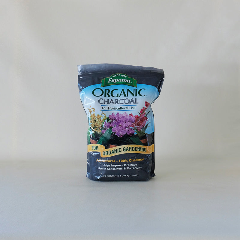 Horticultural Charcoal for Indoor Plants, Hardwood Soil Amendment for Orchids, Terrariums, and Gardening 4 Quarts